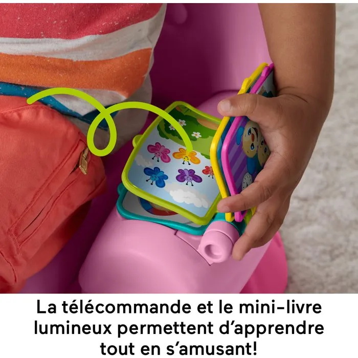 Fisher-Price JFF07 Río y Aprende Silla Electrónica Rosa de Aprendizaje Progresivo para Bebés 3