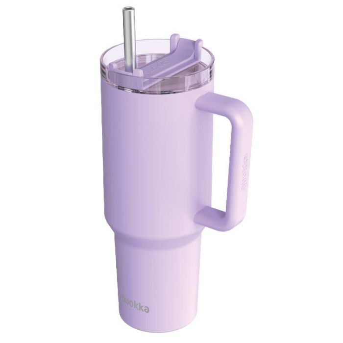 QUOKKA Taza Térmica 1200ml Acero Inoxidable Color Stream Purple XL - Para Bebidas Frías y Calientes QUOKKA Taza Térmica 1200ml Acero Inoxidable Color Stream Purple XL - Para Bebidas Frías y Calientes