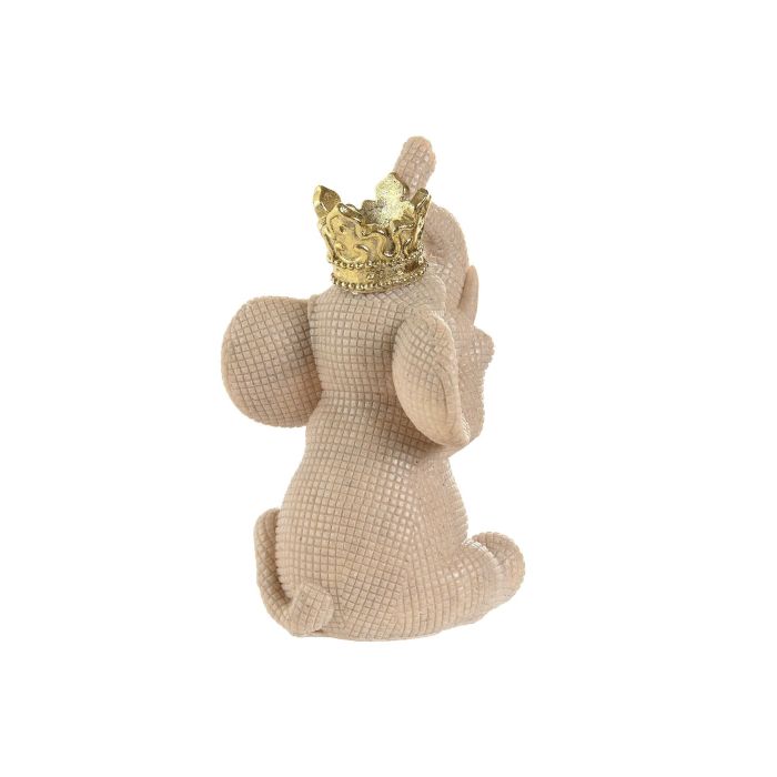 Figura Oriental DKD Home Decor Beige Dorado 12 x 21 x 12 cm (6 Unidades) 2