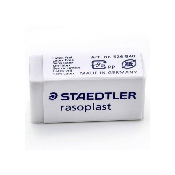 Goma De Borrar Staedtler 526 B40 Rasoplast Para Lapiz (Ud.) (Set de 40)