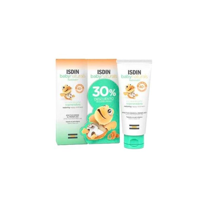Isdin BABYNATURALS Pomada del Pañal Regeneradora Pack 2x100ml. Alivia Irritaciones, Escoceduras y Rojeces. Piel Atópica, Hipoalergénica, para Recién Nacidos.