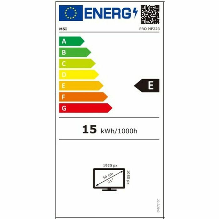 Pantalla de PC - MSI - PRO MP223 - 21,45 VA FHD 1ms - 100Hz - 1 x HDMI - 1 x D-Sub - 1 x DC Jack 1