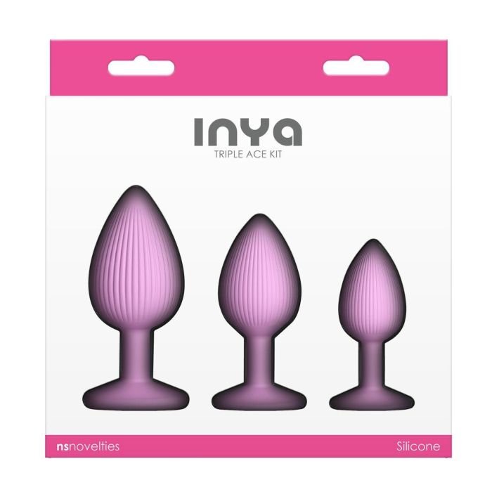 Plug Anal NS Novelties Inya Rosa 3 Piezas (7,6 cm) (8,5 cm) (6,3 cm) 2 Plug Anal NS Novelties Inya Rosa 3 Piezas (7,6 cm) (8,5 cm) (6,3 cm) 2