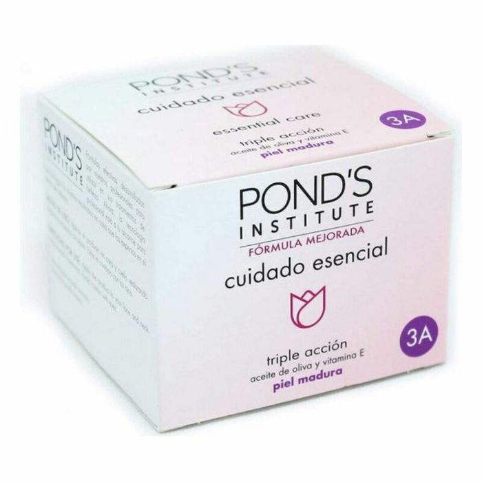 Pond's Cuidado Esencial Triple Acción Crema Facial Antiarrugas Antiedad Reafirmante Antimanchas Pieles Maduras 50ml