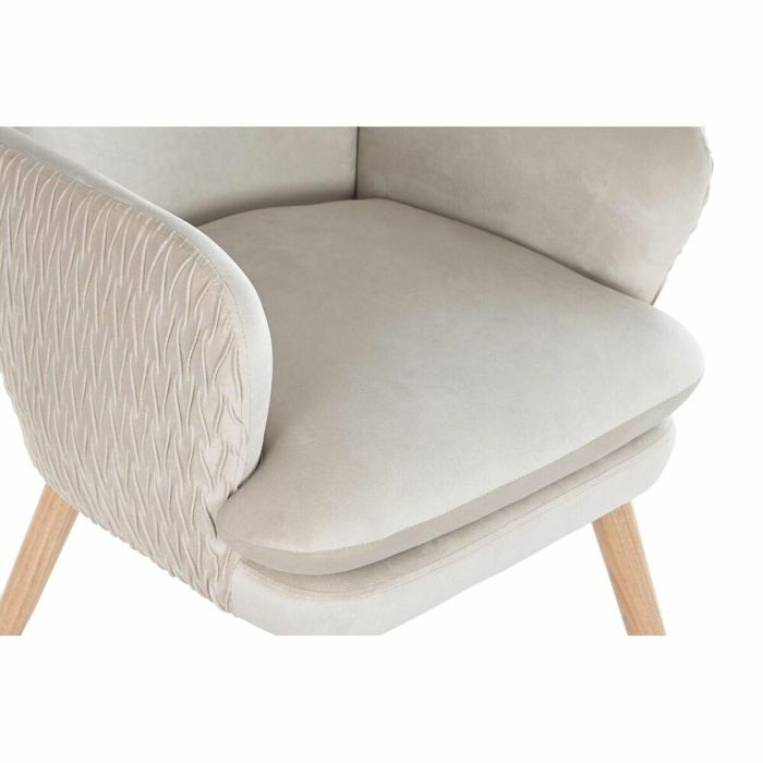 DKD Home Decor Butaca Scandi Beige Natural Poliéster y Madera Desmontable | 67x70x95 cm (Ancho x Largo x Alto) | Asiento 42 cm 5 DKD Home Decor Butaca Scandi Beige Natural Poliéster y Madera Desmontable | 67x70x95 cm (Ancho x Largo x Alto) | Asiento 42 cm 5