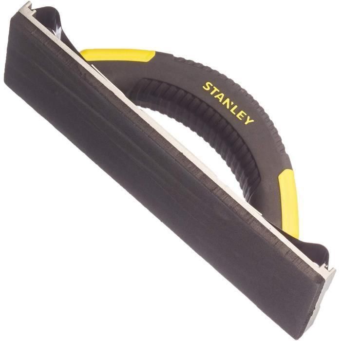 STANLEY Lijadora Manual 230x80mm de Aluminio Acanalado, Fijación Eficiente para Papel/Tela Abrasiva 4