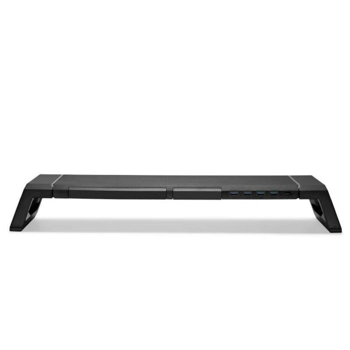 Ewent EW1268 Elevador Soporte Monitor RGB con Cajón de Almacenamiento, Soporte para Smartphone y 4 Puertos USB 3.0 3