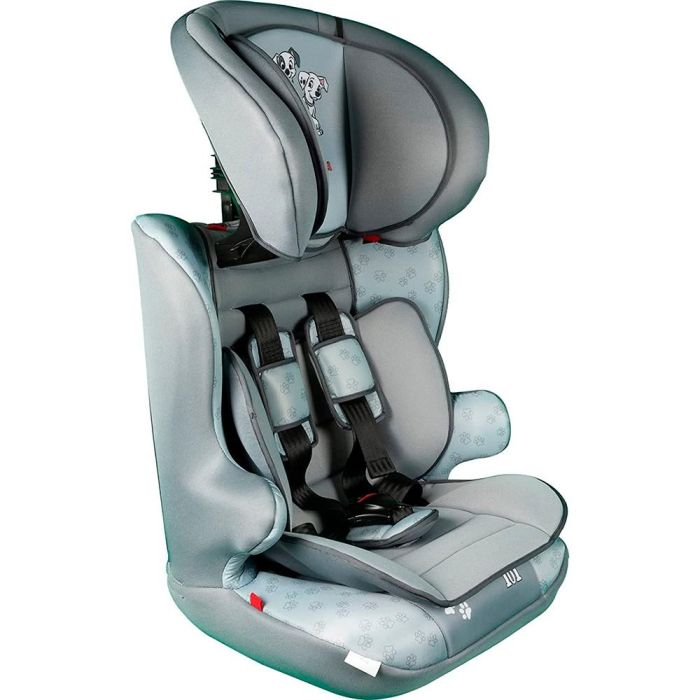 Colzani CZ11032 Silla de Coche Infantil Grupo 1-2-3 (9-36 kg) Diseño 101 Dálmatas Homologada ECE R44/04 Universal Gris y Azul Perla 6