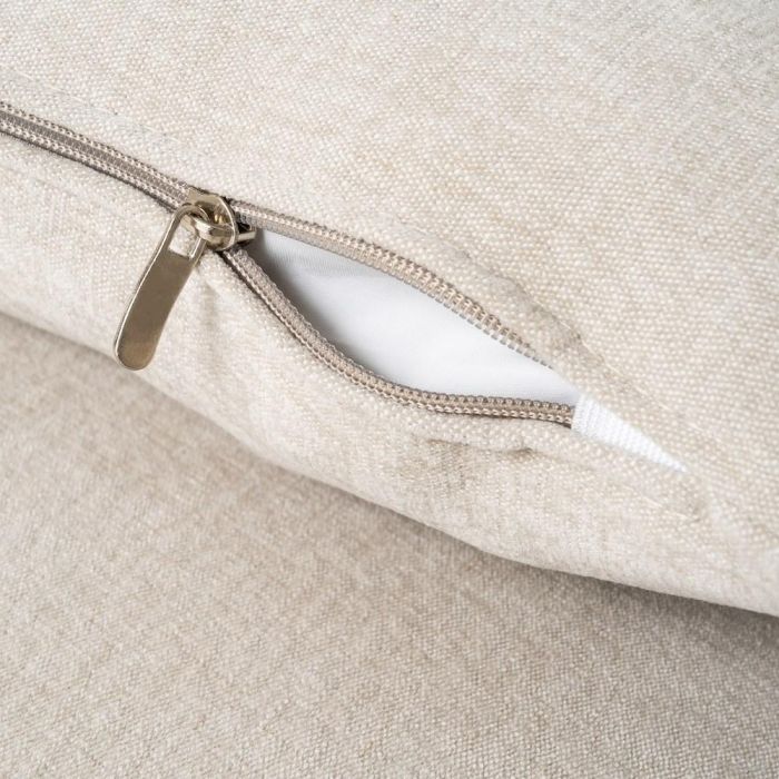 Sofá Chaise Longue Derecha Crema Tejido 307 X 202 X 81 cm