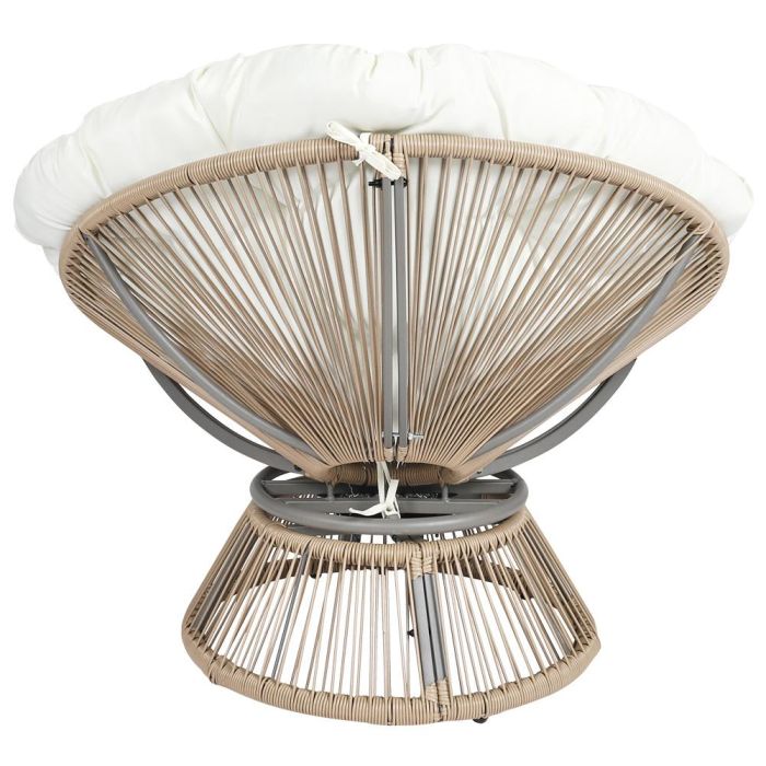 Home Deco Factory Butaca Giratoria Cancún Blanca - Acolchado Generoso, Giro 360°, Estilo Contemporáneo 3