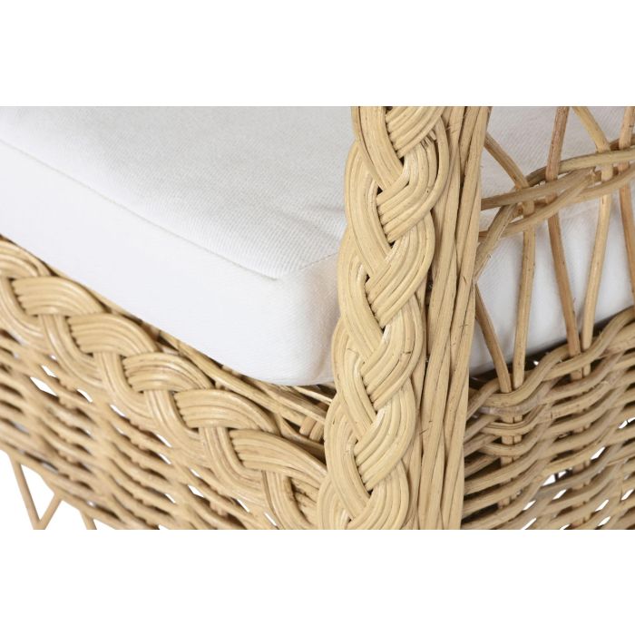 Sillón DKD Home Decor Blanco Natural 56 x 63 x 86 cm 3 Sillón DKD Home Decor Blanco Natural 56 x 63 x 86 cm 3