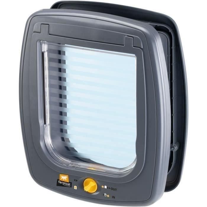 Puerta para gatos - FERPLAST - Columpio 9 - 26,2 x 10,2 x h 31,2 cm - Gris Puerta para gatos - FERPLAST - Columpio 9 - 26,2 x 10,2 x h 31,2 cm - Gris