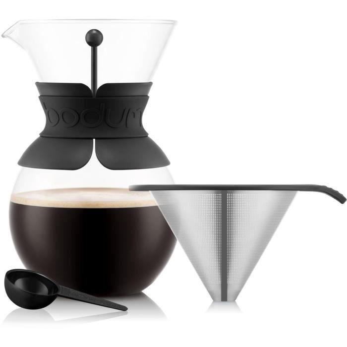 A Over - Bodum Cafeter, filtro de malla de acero inoxidable permanente, 1.0 L, 8 tazas 3 A Over - Bodum Cafeter, filtro de malla de acero inoxidable permanente, 1.0 L, 8 tazas 3