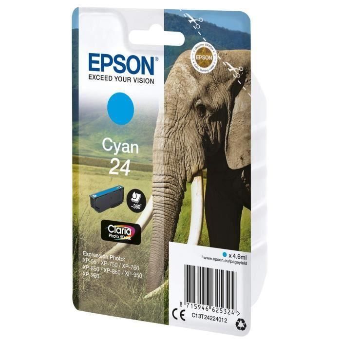 Cartucho de Tinta Original Epson Cartucho 24 cian Cian 4,6 ml 2