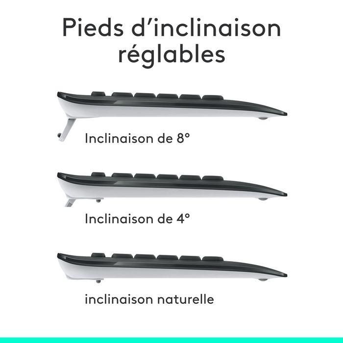 Logitech MK540 Advanced Combo Teclado y Ratón Inalámbrico Unifying, Diseño FR, Tamaño Completo, Resistente a Salpicaduras 5
