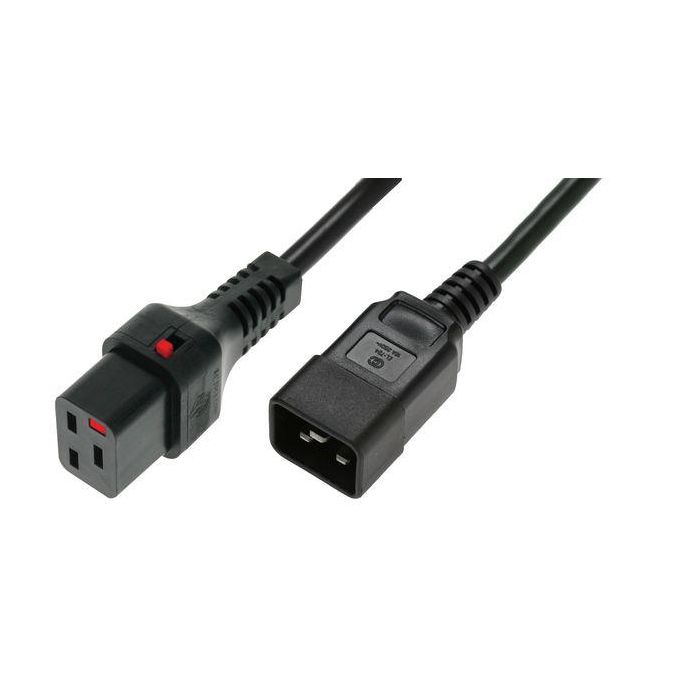 MicroConnect C19 IEC Lock to Male C20, 1m, Black MicroConnect C19 IEC Lock to Male C20, 1m, Black