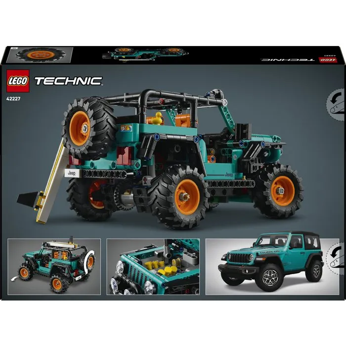 LEGO Technic 42227 Jeep Wrangler Rubicon SUV - Juguete de Construcción para Mayores de 10 Años - Regalo