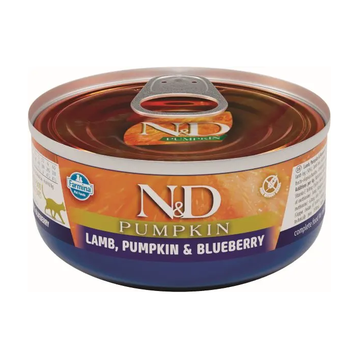 Farmina N&D Cat Pumpkin Cordero - Alimento Húmedo para Gatos, Sabor Cordero, Caja 24x70 gr Farmina N&D Cat Pumpkin Cordero - Alimento Húmedo para Gatos, Sabor Cordero, Caja 24x70 gr