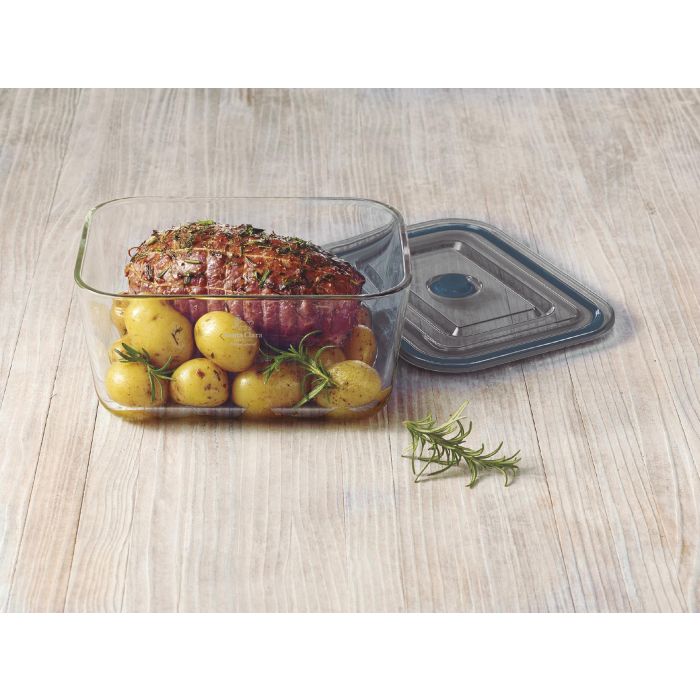 Inde Fuente Rectangular con Tapa Hermética y Válvula 500M, 10 x 6.5 x 14 cm (4 Unidades) 5