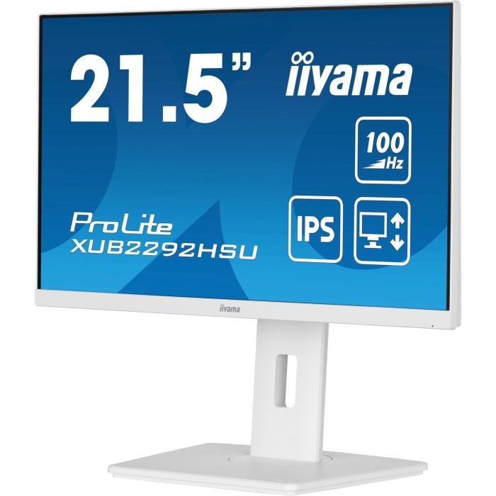 Iiyama XUB2292HSU-W6 Monitor 21.5" Full HD IPS LED 100Hz Blanco con FreeSync y Soporte Ergonómico 7