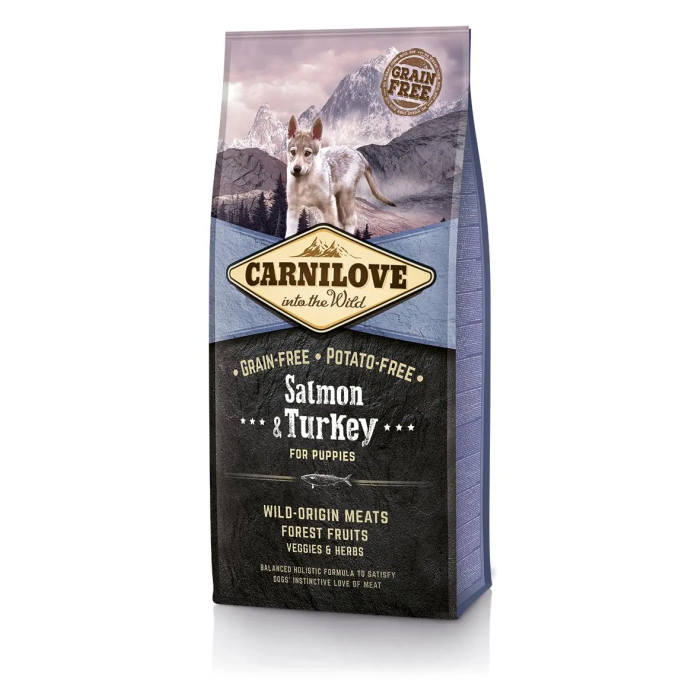 Carnilove Canine Puppy Salmon Pavo 12 kg