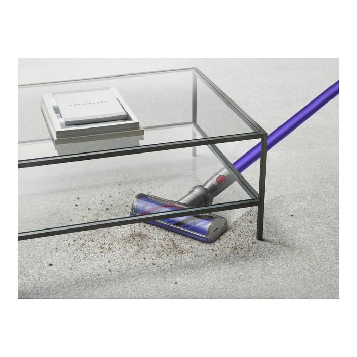 Dyson V11 Advanced Aspiradora Escoba 2 en 1 Sin Bolsa, Batería Recargable, Color Níquel/Púrpura, para Alfombra y Suelos Duros