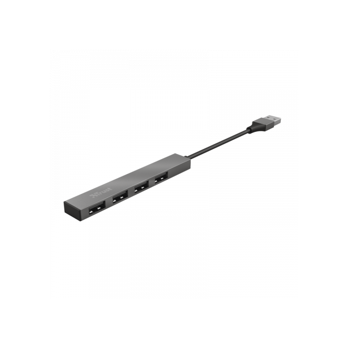 Trust Halyx Hub USB 2.0 4 Puertos Aluminio 480 Mbit/s Ref. 23786 1 Trust Halyx Hub USB 2.0 4 Puertos Aluminio 480 Mbit/s Ref. 23786 1