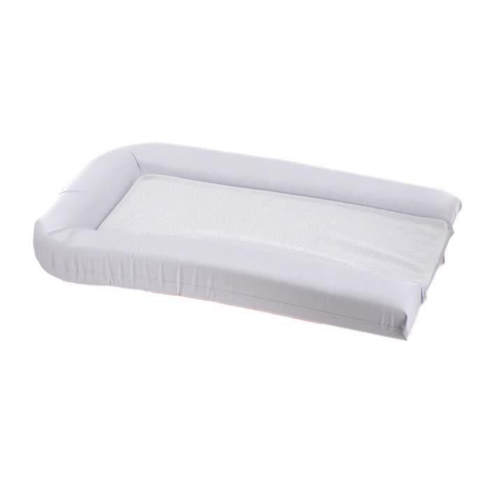 Cambiador de PVC + 2 esponjas extraíbles 42x70cm - Blanco