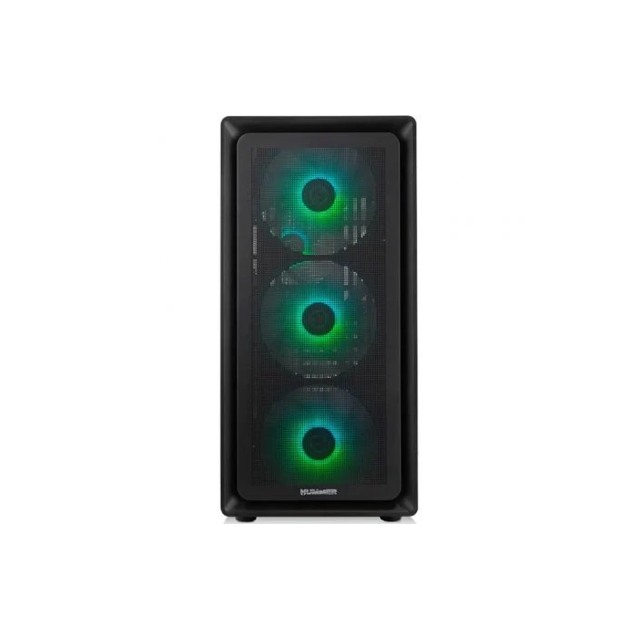 NOX Caja Semitorre Hummer AERO NXHUMMERAEROBK ATX ARGB con Ventana y USB Type-C Negra 1