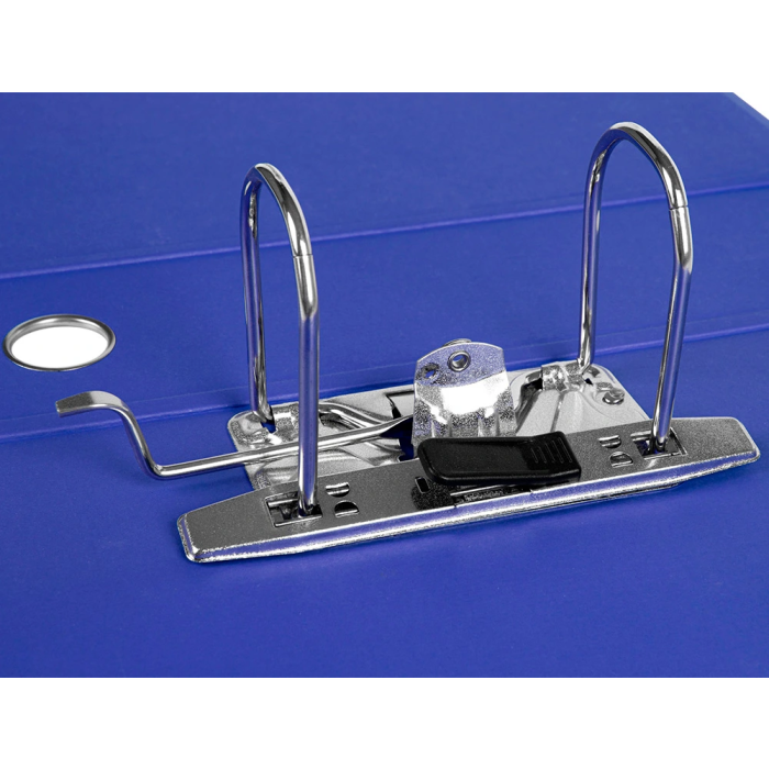 Liderpapel System Archivador de Palanca A4, Lomo 80mm, Compresor Metálico, Azul 4