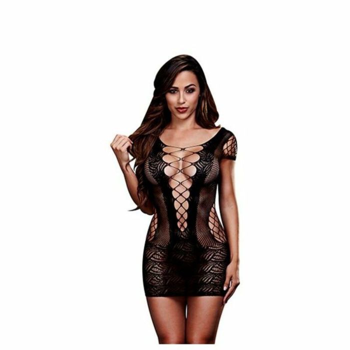 Picardías Con Encaje Talla Única Baci Lingerie BLW3126 Negro (Talla única) 5 Picardías Con Encaje Talla Única Baci Lingerie BLW3126 Negro (Talla única) 5