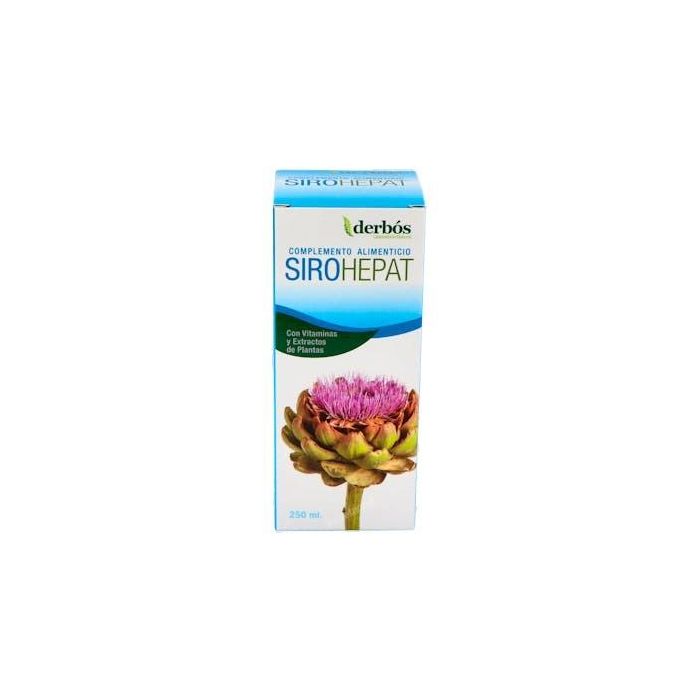 DERBOS Sirohepat 250ml. Suplemento Hepático con Alcachofa y Vitaminas B para Mantenimiento Normal del Hígado