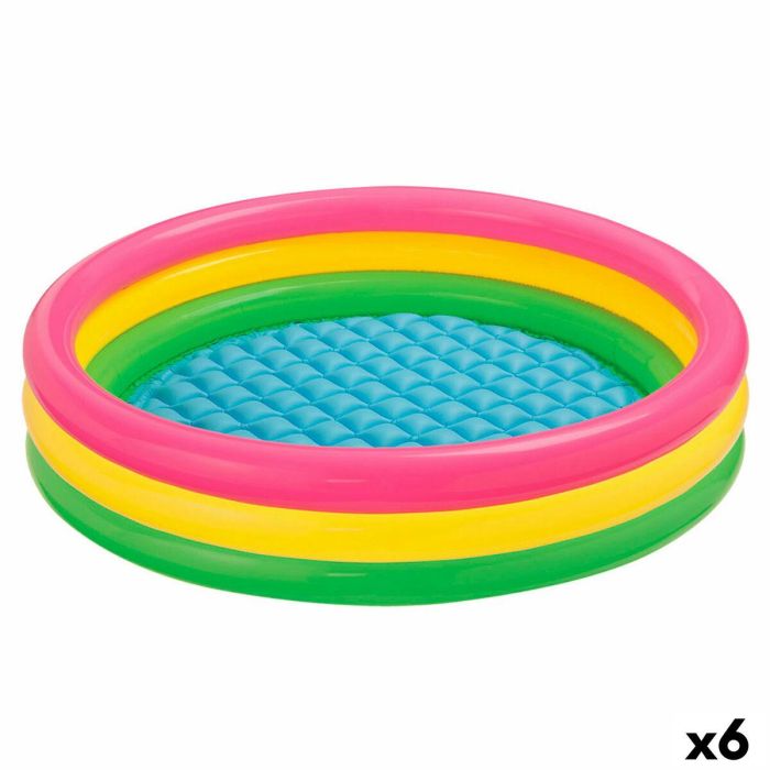 Piscina Hinchable para Niños Intex Sunset Aros 275 L 147 x 33 x 147 cm (6 Unidades)