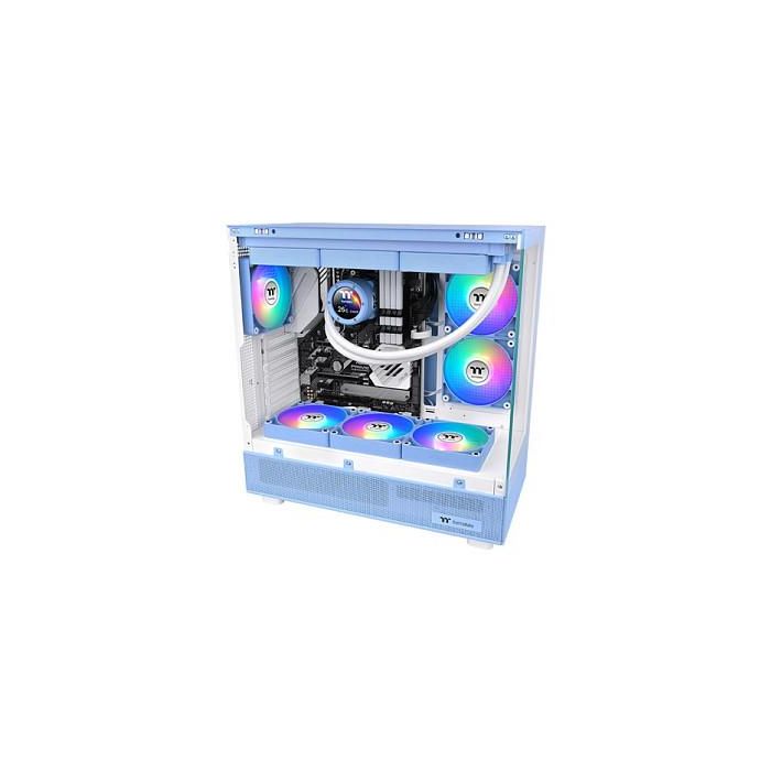 Thermaltake CL-F203-PL14BU-A Ventilador PC 140mm CT140 ARGB Sync Azul Hortensia 2 Pack - 500-1500 RPM, 77.37 CFM Thermaltake CL-F203-PL14BU-A Ventilador PC 140mm CT140 ARGB Sync Azul Hortensia 2 Pack - 500-1500 RPM, 77.37 CFM