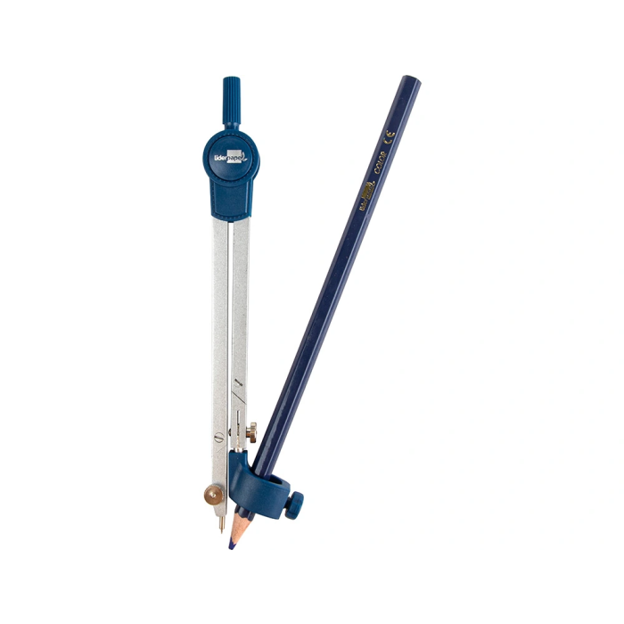 Liderpapel Compás Articulado con Adaptador Universal, 15 cm, 48 cm Circunferencia 1