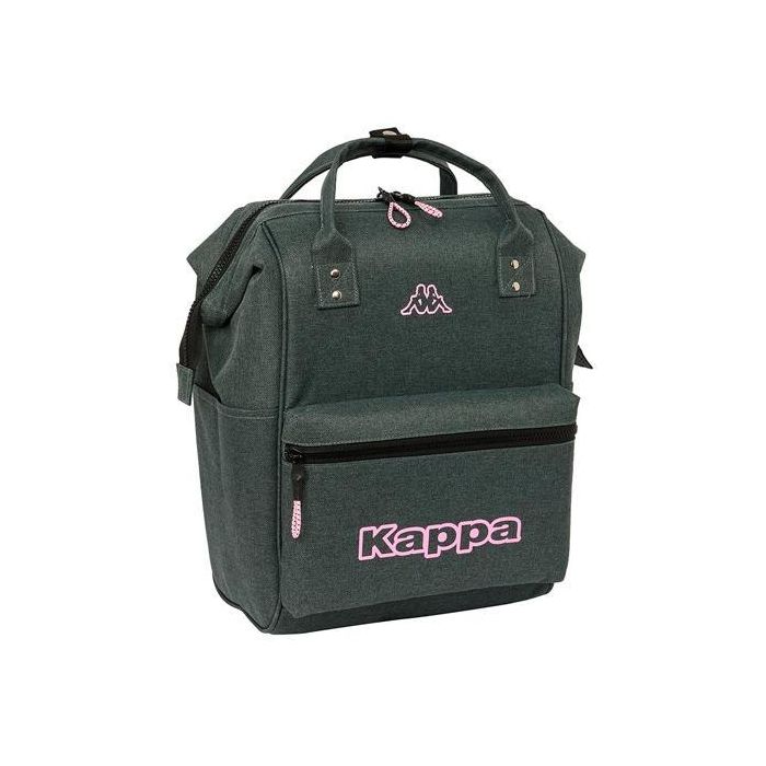 Mochila para Portátil Kappa Silver Pink Gris 27 x 40 x 19 cm