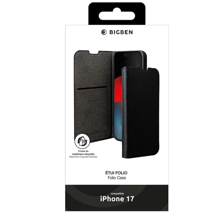 BBC Funda Tipo Libro para iPhone 17, Negro, AABPI11632