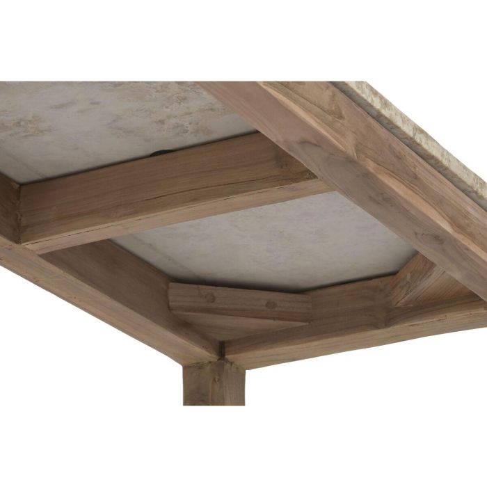 DKD Home Decor Consola Colonial Elegante de Madera Reciclada y Mármol Natural, Mueble Auxiliar para Salón o Recibidor | 120x40x80 cm 3 DKD Home Decor Consola Colonial Elegante de Madera Reciclada y Mármol Natural, Mueble Auxiliar para Salón o Recibidor | 120x40x80 cm 3
