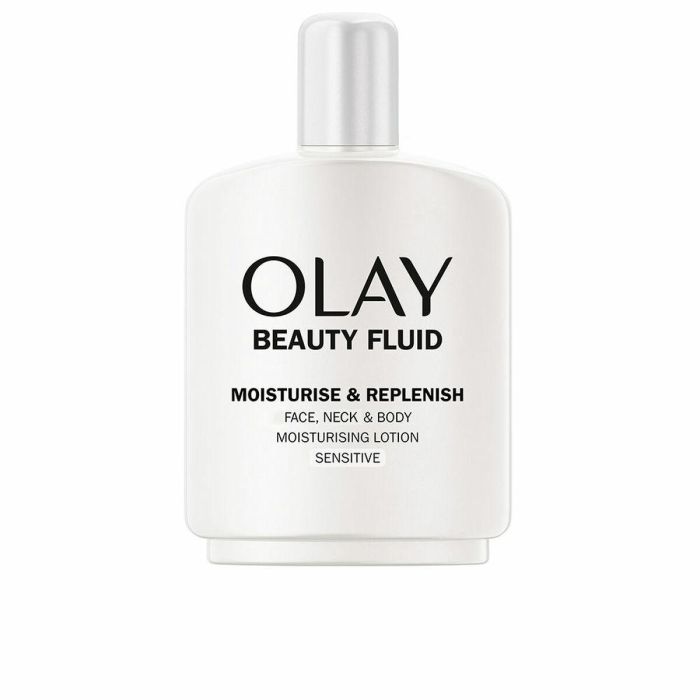 Olay Beauty Fluid Sensitive Fluido Facial Hidratante Ligero Piel Sensible, Hidratación 24h, No Graso, Base Maquillaje, 200 ml