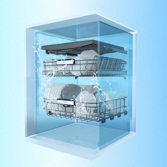 Lavavajillas Cecotec 6620 Full-BI Negro 8 Lavavajillas Cecotec 6620 Full-BI Negro 8