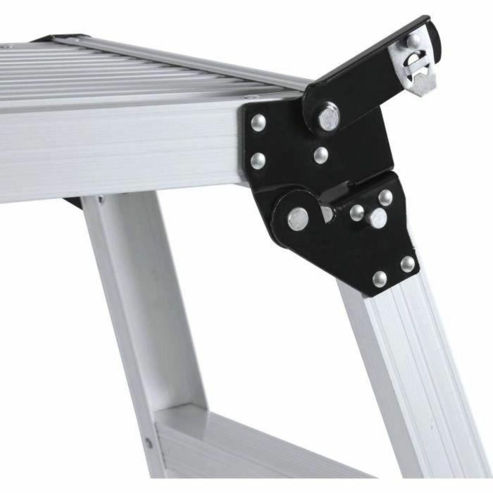 Defpro DEF1686832420157 Escalón de aluminio Plegable con pies antideslizantes - 90x30 cm - Alto 49,5 cm 3