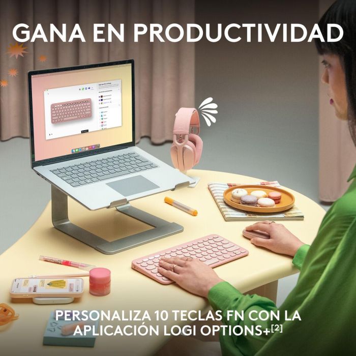 Teclado Logitech Pebble Keys 2 K380S 7 Teclado Logitech Pebble Keys 2 K380S 7