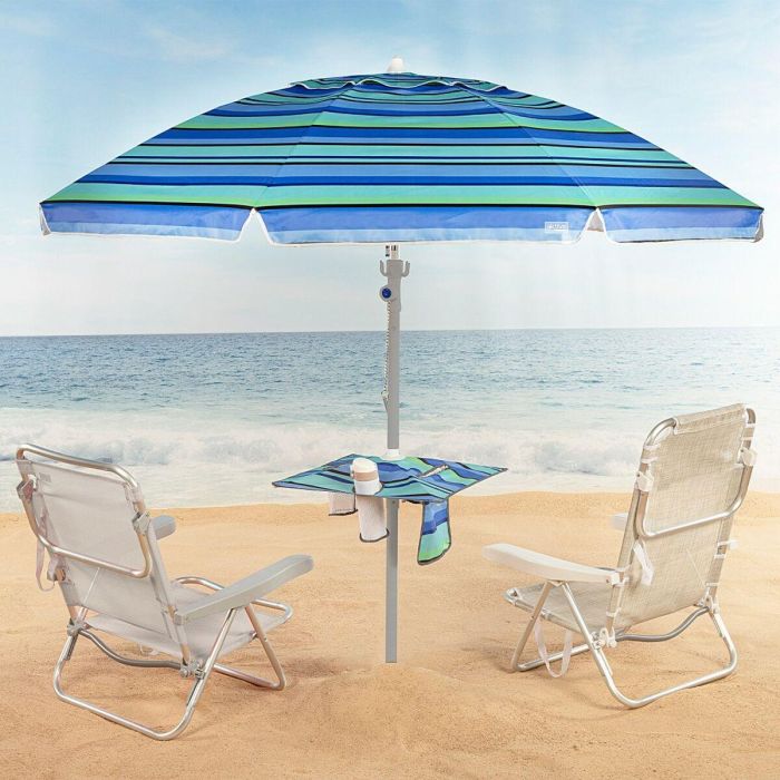 Sombrilla Aktive Acero Tela Oxford 210 x 205 x 210 cm 5 Sombrilla Aktive Acero Tela Oxford 210 x 205 x 210 cm 5