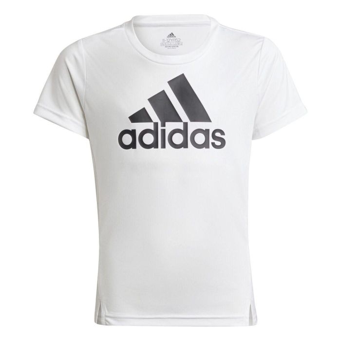 Camiseta de Manga Corta Infantil Adidas Blanco XL