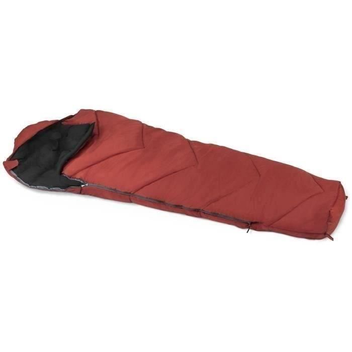 Saco de dormir extra grande - KAMPA - Tegel 8 XL - 1 persona - 2,25 mx 0,9 m - Rojo