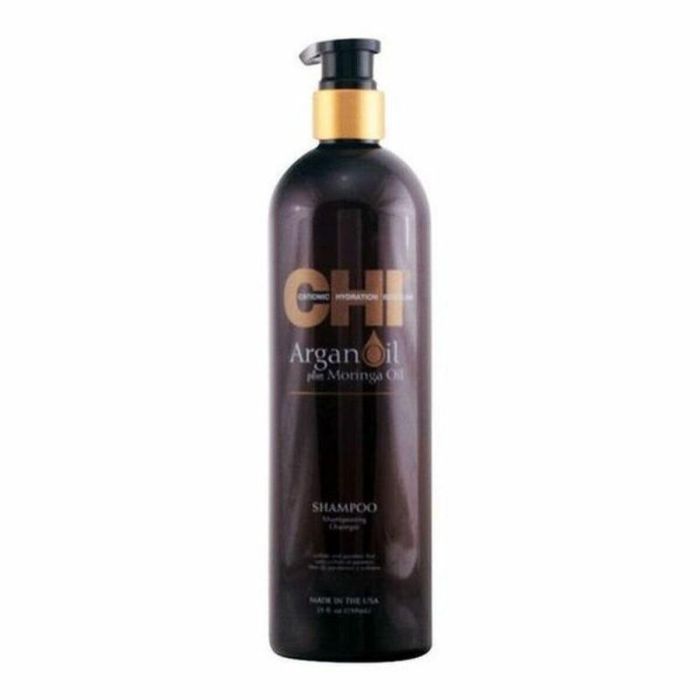 Farouk CHI ARGAN OIL Champú Hidratante Cabello Seco y Dañado, con Aceite de Argán, restaura humedad, vitaminas y antioxidantes, 757 ml 1