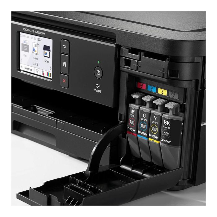 Brother DCP-J1140DW Impresora de Inyección de Tinta 3 en 1 A4 Air Print USB WLAN Dúplex Color Negro 1