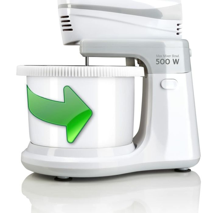 Batidora-Amasadora con Bol Haeger BL-5BW.014A Blanco 500 W 3