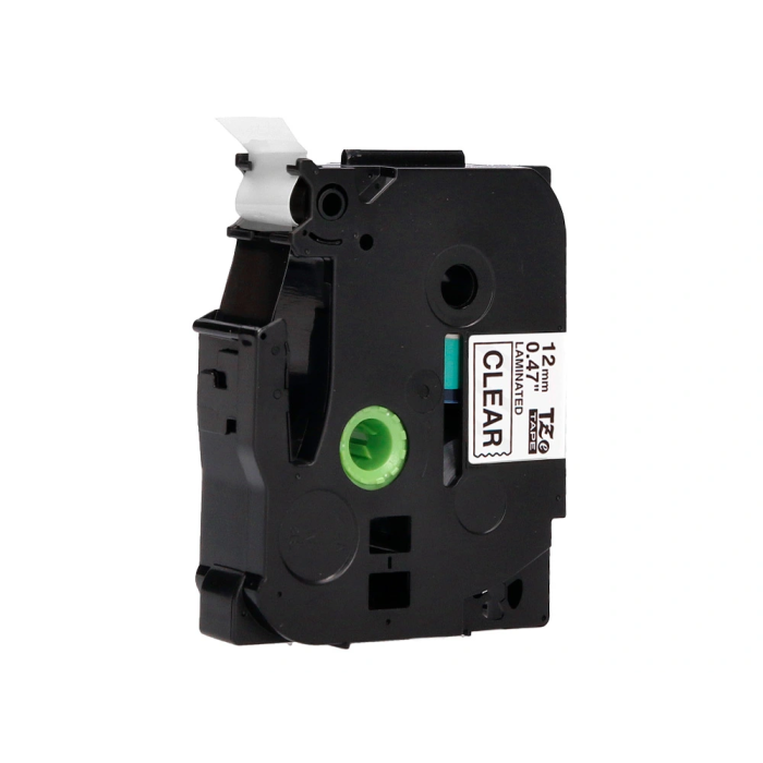 Q-connect TZE-131 Cinta para Rotuladora, Transparente-Negro, 12mm, 8m 4