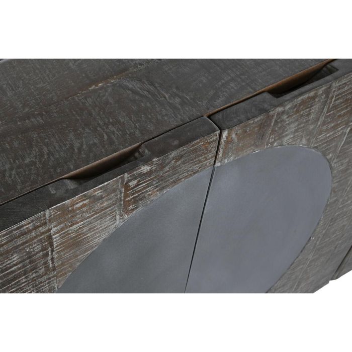 Aparador DKD Home Decor Marrón oscuro Gris oscuro Metal Madera de mango 180 x 40 x 80 cm 3